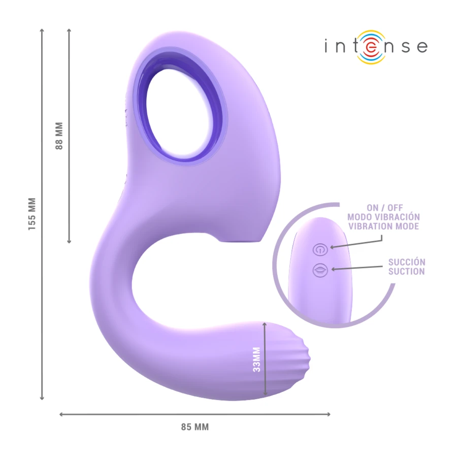 INTENSE - VIBRATORE E STIMOLATORE BAXTER VIOLA